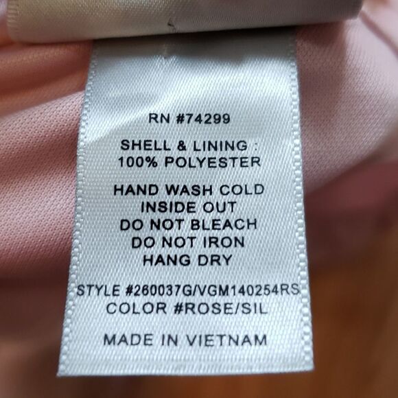 Full length Gown, Stretchy Pink Sparkly, Prom, Evening, Cruise - Picture 10 of 10